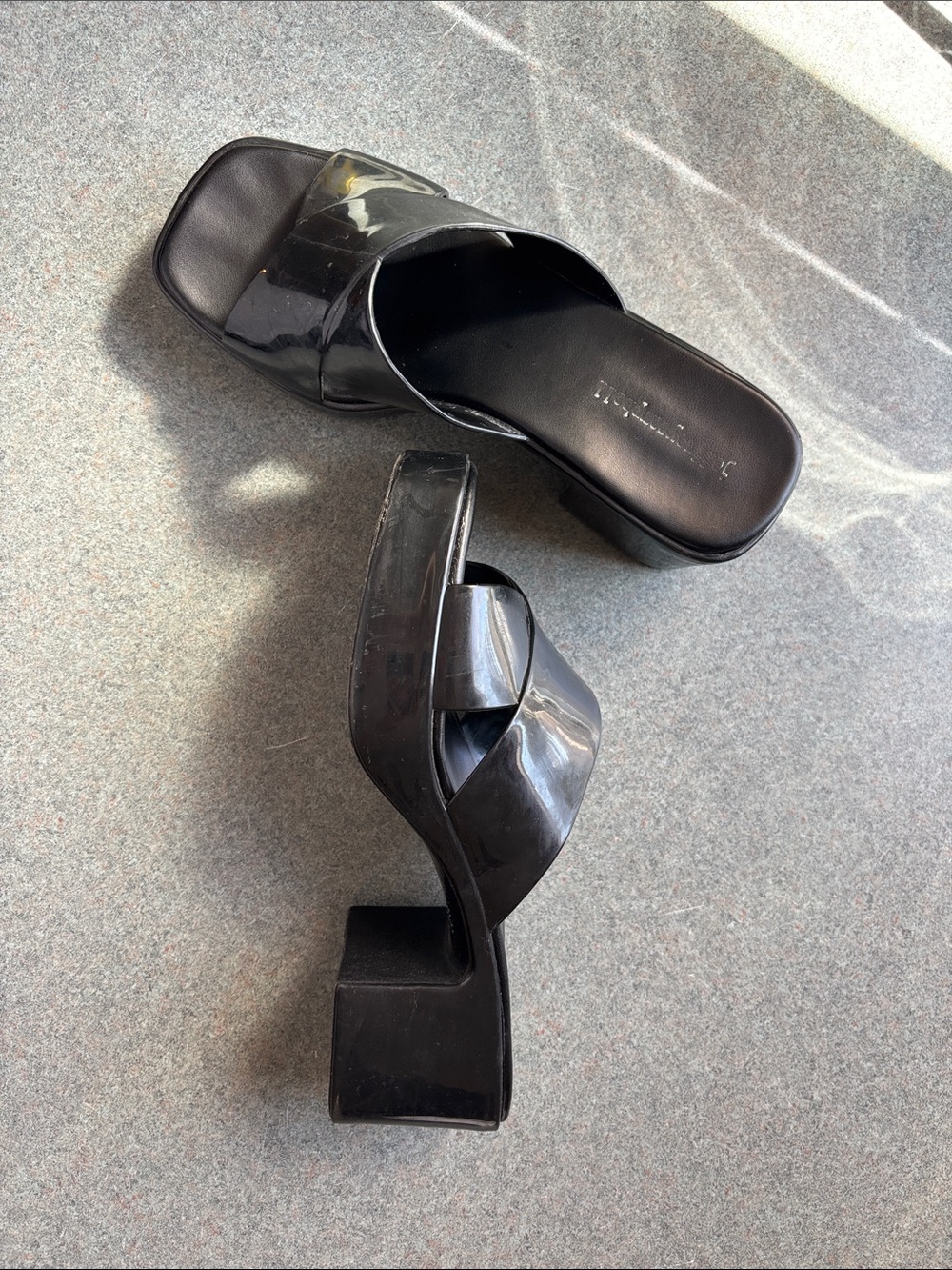 Jeffrey Campbell Black Bubblegum Platform Sandal